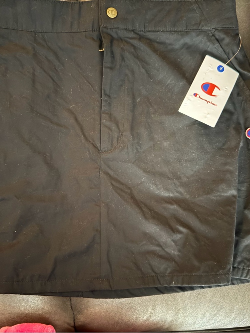 Champion Black Skirt with Red and White Striped Waistband size 16 runs small